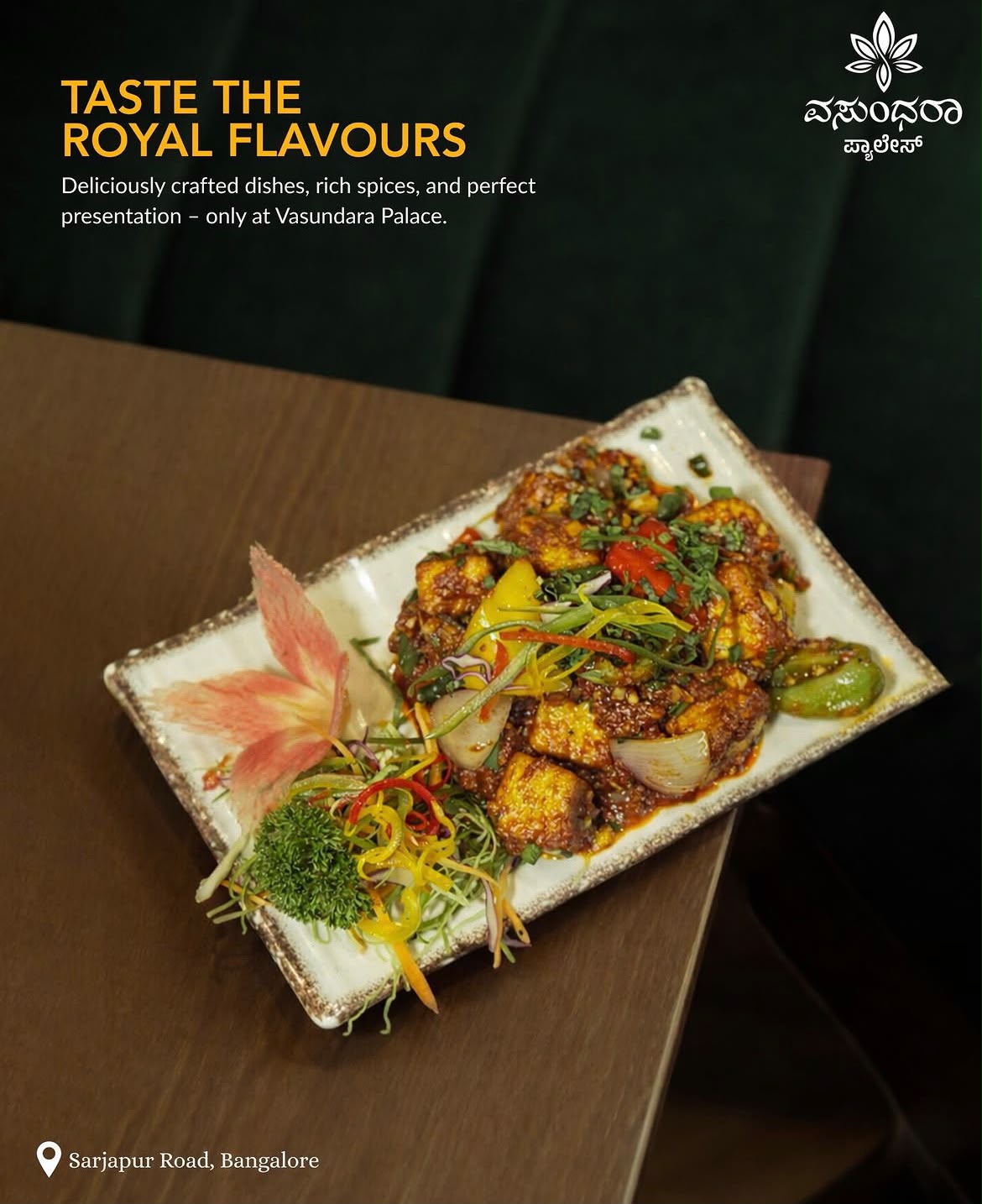 Vasundhara Palace restaurant view